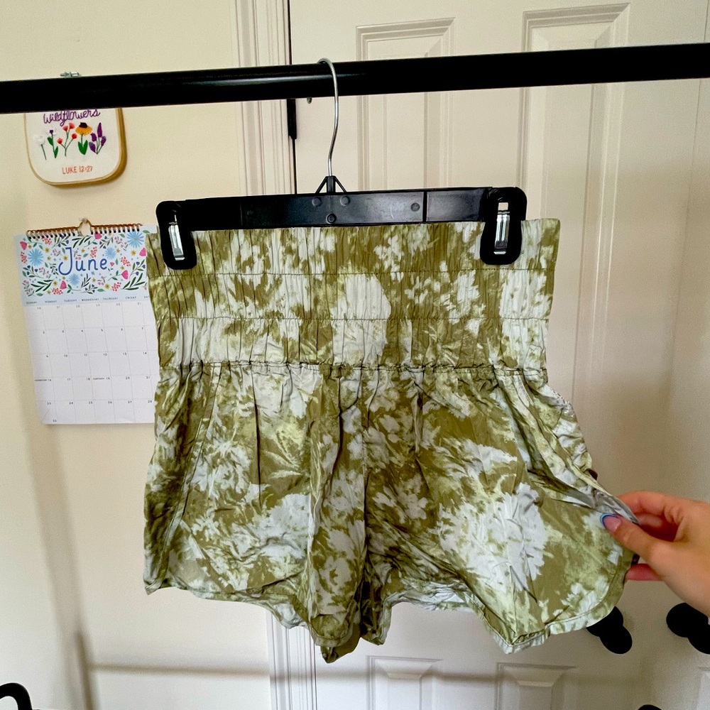 Free People The Way Home Patterned Shorts